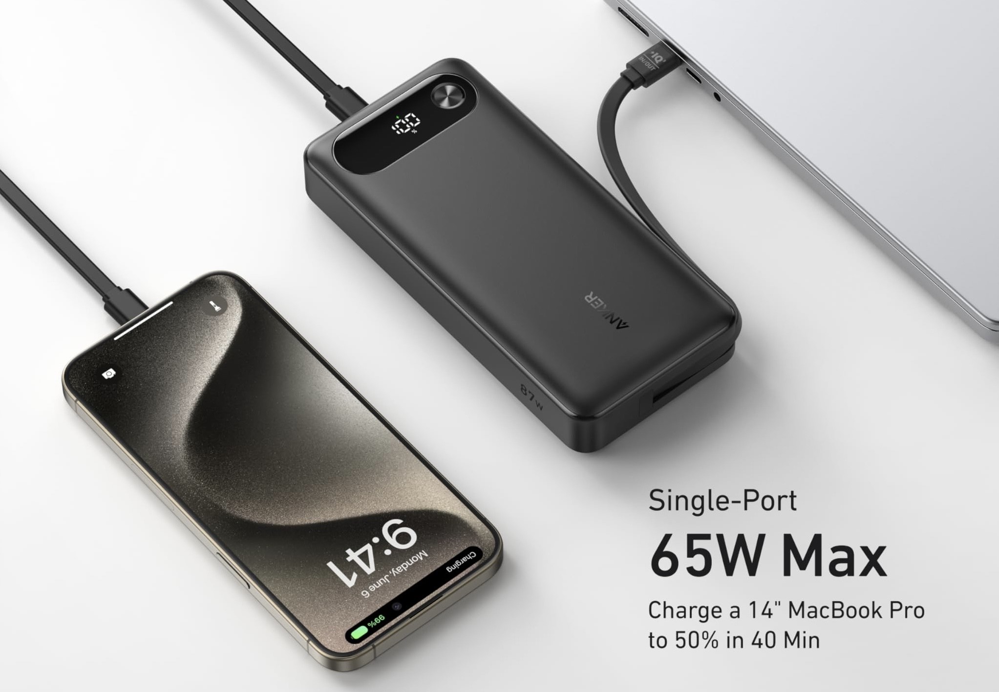 Anker Hadirkan Power Bank 20.000mAh 87W, Bisa Cas Laptop 65W