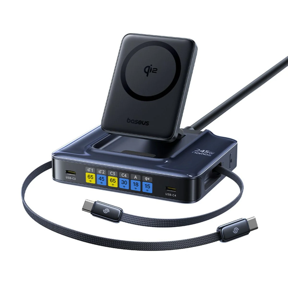 Canggih! Baseus Nomos 245W Dilengkapi Layar Digital Pantau Watt dan Fitur Qi2