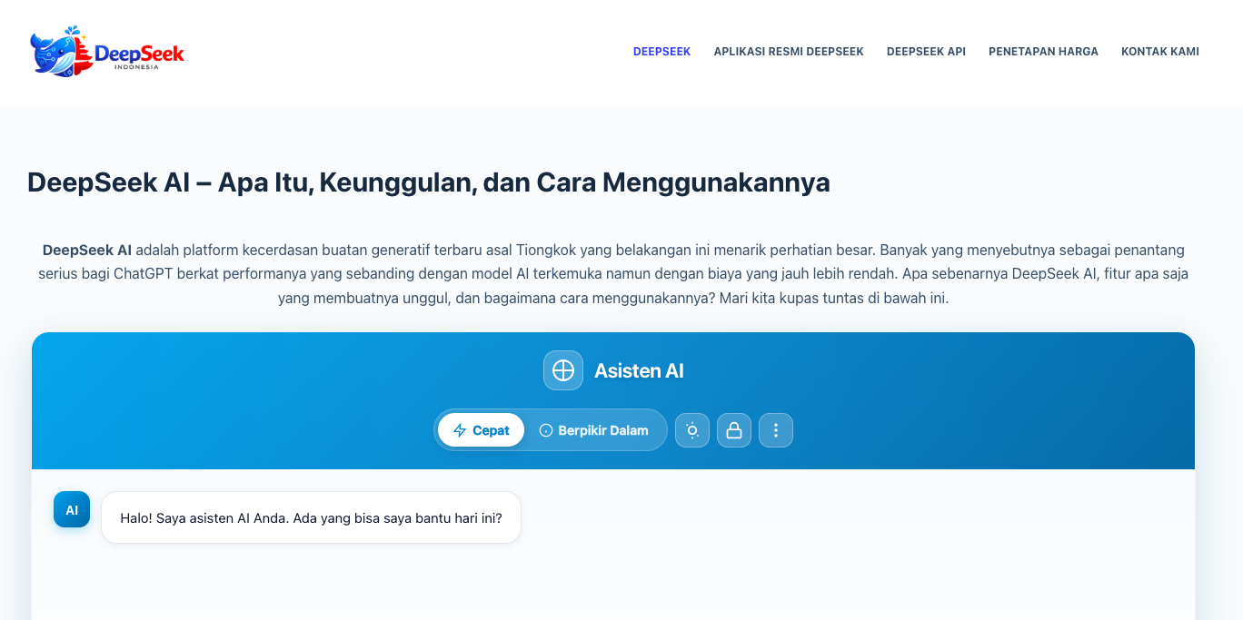 DeepSeek: Revolusi Kecerdasan Buatan dalam Pencarian dan Analisis Data Modern