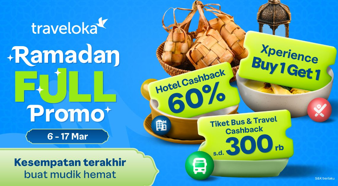 Jelang Lebaran 2026, Traveloka Bantu Pemudik Last Minute dengan Promo Ramadan
