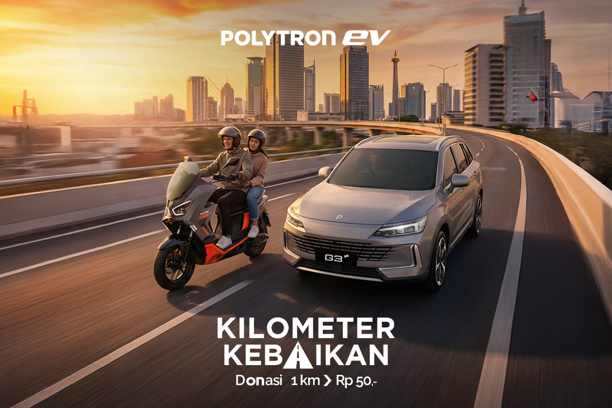 Polytron Gelar #KilometerKebaikan Ramadan 2026, 1 Km Motor Listrik Jadi Donasi