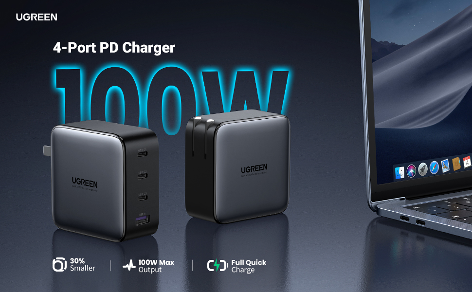 UGREEN Rilis Charger GaN 100W, Bisa Isi Laptop dan HP Sekaligus